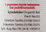 Beyorganik Süzme Bal 850 gr