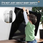 Bezant Metal TV Güvenlik Kayışları, İleri veya Geri Devrilmeyi Önlemek İçin Bebek Prova için TV Çapaları, Düz Ekran için TV Askıları Güvenliği, Ayarlanabilir Uzunluk Aralığı 8,6 inç ila 14,1 inç (2 Pa