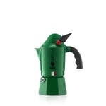 Bialetti 2762 Moka Express Alpina (Dağ Avcıları Korpları) Espresso Pişirici, Alüminyum, Yeşil