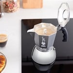 Bialetti - Brikka İndüksiyon: 4 Cups Ocak Üstü Bol Köpüklü Espresso Pişirici - 170ml - Alt Hazne: Dış Paslanmaz Çelik İç Alüminyum - Patentli Güvenlik Valfi - İndüksiyon Ocak Türleri İçin Uygundur | b
