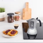Bialetti - Brikka İndüksiyon: 4 Cups Ocak Üstü Bol Köpüklü Espresso Pişirici - 170ml - Alt Hazne: Dış Paslanmaz Çelik İç Alüminyum - Patentli Güvenlik Valfi - İndüksiyon Ocak Türleri İçin Uygundur | b