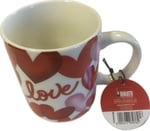 Bialetti - Desenli Kahve Kupası (Kırmızı)