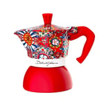 Bialetti Dolce & Gabbana Mochinduction 2 Kupa İndüksiyon ve Doğrudan Ateş (Kahve Makinesi, Espresso Makinetta)