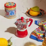 Bialetti Dolce & Gabbana Mochinduction 2 Kupa İndüksiyon ve Doğrudan Ateş (Kahve Makinesi, Espresso Makinetta)