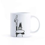 Bialetti - Kupa - Mug - 250mL - Bialetti İkonik Bıyıklı Adam Desenli - Porselen