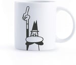 Bialetti - Kupa - Mug - 250mL - Bialetti İkonik Bıyıklı Adam Desenli - Porselen