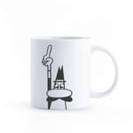 Bialetti - Kupa - Mug - 250mL - Bialetti İkonik Bıyıklı Adam Desenli - Porselen
