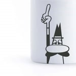 Bialetti - Kupa - Mug - 250mL - Bialetti İkonik Bıyıklı Adam Desenli - Porselen