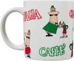 Bialetti - Kupa - Mug Tricolore Istituzionale - 250mL - Porselen - Seçenekler: Üç renkli fincan kurumsal, Üç renkli kupa erkek