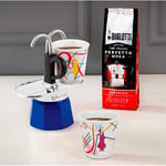 Bialetti Mini Express Mokapot Kandinsky + 2 Espresso Fincanı