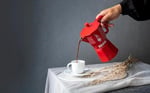 Bialetti - Moka Exclusive: 3 Cups Ocak Üstü Espresso Pişirici - 130ml - Kırmızı Renk - Alüminyum Gövde - Patentli Güvenlik Valfi - Tüm Ocak Türleri İçin Uy - Seçenekler: 3 Cups - 130ml, 6 Cups - 270ml