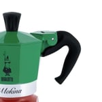 Bialetti - Moka Express Italia: 1 Cup Ocak Üstü Espresso Pişirici - 40ml - Karma Renk - Alüminyum Gövde - Patentli Güvenlik Valfi - Tüm Ocak Türleri İçin Uygundur (İndüksiyon Hariç)