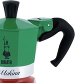 Bialetti - Moka Express Italia: 1 Cup Ocak Üstü Espresso Pişirici - 40ml - Karma Renk - Alüminyum Gövde - Patentli Güvenlik Valfi - Tüm Ocak Türleri İçin Uygundur (İndüksiyon Hariç)