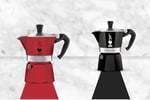 Bialetti - Moka Express Siyah: 6 Cups Ocak Üstü Espresso Pişirici - 270ml - Alüminyum Gövde - Patentli Güvenlik Valfi - Tüm Ocak Türleri İçin Uygundur (İndüksiyon Hariç)
