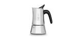Bialetti - Moon Exclusive: 4 Cups Ocak Üstü Espresso Pişirici - 170ml - Gümüş Renk - Paslanmaz Çelik Gövde - Patentli Güvenlik Valfi - Tüm Ocak Türleri İçin Uygundur (İndüksiyon Dahil)