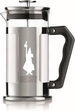 Bialetti - Preziosa French Press: Yaklaşık 350mL kapasiteli kahve hazırlayıcı - 18/10 Paslanmaz Çelik Gövde - Bulaşık Makinesinde Yıkanabilen Borosilikat Cam Sürahi - Paslanmaz Çelik Filtre Sistemi