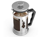 Bialetti - Preziosa French Press: Yaklaşık 350mL kapasiteli kahve hazırlayıcı - 18/10 Paslanmaz Çelik Gövde - Bulaşık Makinesinde Yıkanabilen Borosilikat Cam Sürahi - Paslanmaz Çelik Filtre Sistemi