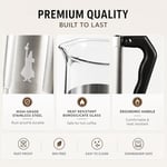 Bialetti - Preziosa French Press: Yaklaşık 1L kapasiteli kahve hazırlayıcı - 18/10 Paslanmaz Çelik Gövde - Bulaşık Makinesinde Yıkanabilen Borosilikat Cam Sürahi - Paslanmaz Çelik Filtre Sistemi