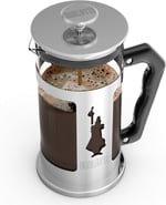 Bialetti - Preziosa French Press: Yaklaşık 350mL kapasiteli kahve hazırlayıcı - 18/10 Paslanmaz Çelik Gövde - Bulaşık Makinesinde Yıkanabilen Borosilikat Cam Sürahi - Paslanmaz Çelik Filtre Sistemi