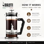 Bialetti - Preziosa French Press: Yaklaşık 1L kapasiteli kahve hazırlayıcı - 18/10 Paslanmaz Çelik Gövde - Bulaşık Makinesinde Yıkanabilen Borosilikat Cam Sürahi - Paslanmaz Çelik Filtre Sistemi