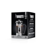 Bialetti - Preziosa French Press: Yaklaşık 350mL kapasiteli kahve hazırlayıcı - 18/10 Paslanmaz Çelik Gövde - Bulaşık Makinesinde Yıkanabilen Borosilikat Cam Sürahi - Paslanmaz Çelik Filtre Sistemi