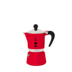 Bialetti - Rainbow: 6 Cups Ocak Üstü Espresso Pişirici - 250ml - Kırmızı Renk - Alüminyum Gövde - Patentli Güvenlik Valfi - Tüm  - Seçenekler: 1 Tasse, 3 Cups, 3 Tassen, 6 Cups, 6 Kişilik, 6 Tassen...