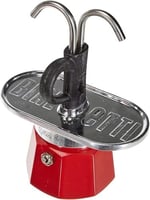 Bialetti - Set Mini Express: Ocak Üstü Espresso Pişirici + 2 Cups - Renk Kırmızı