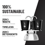 Bialetti - Set Mini İndüksiyon: Ocak Üstü Espresso Pişirici + 2 Cups - İndüksiyon Ocak Türleri İçin Uygundur