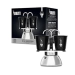 Bialetti - Set Mini İndüksiyon: Ocak Üstü Espresso Pişirici + 2 Cups - İndüksiyon Ocak Türleri İçin Uygundur