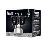 Bialetti - Set Mini İndüksiyon: Ocak Üstü Espresso Pişirici + 2 Cups - İndüksiyon Ocak Türleri İçin Uygundur