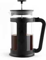 Bialetti - Smart French Press: Yaklaşık 1L kapasiteli kahve hazırlayıcı - Siyah Polipropilen Gövde - Bulaşık Makinesinde Yıkanabilen Borosilikat Cam Sürahi - Paslanmaz Çelik Filtre Sistemi