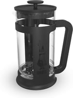 Bialetti - Smart French Press: Yaklaşık 350mL kapasiteli kahve hazırlayıcı - Siyah Polipropilen Gövde - Bulaşık Makinesinde Yıkanabilen Borosilikat Cam Sürahi - Paslanmaz Çelik Filtre Sistemi