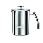 Bialetti - Süt Köpürtücü - 330mL - Paslanmaz Çelik Gövde ve Kapak - Çift Diskli Çırpıcı Kapak - Tüm Ocak Türleri İçin Uygun (İndüksiyon Dahil) - Bulaşık Makinesinde Yıkanabilir