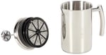 Bialetti - Süt Köpürtücü - 330mL - Paslanmaz Çelik Gövde ve Kapak - Çift Diskli Çırpıcı Kapak - Tüm Ocak Türleri İçin Uygun (İndüksiyon Dahil) - Bulaşık Makinesinde Yıkanabilir