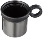 Bialetti - Termos - 460mL - Koyu Gri Renk - Paslanmaz Çelik - Çift Katmanlı - 12 Saat Sıcak 24 Saat Soğuk Tutar - Bardaklı Kapak Özelliği