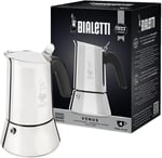 Bialetti - Venus: 2 Cups Ocak Üstü Espresso Pişirici - 85ml - Gümüş Renk - Paslanmaz Çelik Gövde - Patentli Güvenlik Valfi -  - Seçenekler: 2 bardak, 4 tassen, 6 tassen, 10 bardak, 32X21.5X27.5, 35...