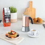 Bialetti - Venus: 4 Cups Ocak Üstü Espresso Pişirici - 170ml - Kahverengi, Gümüş Renk - Paslanmaz Çelik Gövde - Patentli Güvenlik Valfi - Tüm Ocak Türleri İçin Uygundur (İndüksiyon Dahil)