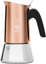 Bialetti - Venus: 6 Cups Ocak Üstü Espresso Pişirici - 235ml - Kahverengi, Gümüş Renk - Paslanmaz Çelik Gövde - Patentli Güvenlik Valfi - Tüm Ocak Türleri İçin Uygundur (İndüksiyon Dahil)