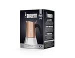 Bialetti - Venus: 6 Cups Ocak Üstü Espresso Pişirici - 235ml - Kahverengi, Gümüş Renk - Paslanmaz Çelik Gövde - Patentli Güvenlik Valfi - Tüm Ocak Türleri İçin Uygundur (İndüksiyon Dahil)