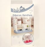 Biberon Kurutucu, Pratik ve Çoklu Kullanım, Taşınabilir Tasarım, Mavi Renk, Şişe ve Emzik Aksesuarları İçin