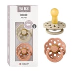 Bibs Boheme İkili Kauçuk Emzik-Vanilla/Peach 6-18 Ay