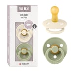Bibs Colour İkili Kauçuk Emzik- Ivory/Sage 6+ Ay