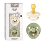 Bibs Colour İkili Kauçuk Emzik- Ivory/Sage 6+ Ay