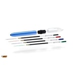 BIC 4 Renkli Orijinal Kalem, Çok Renkli Kalemler Hepsi Bir Arada, Biro Kalemler, Orta 1,0 mm, Yeşil, Mavi, Kırmızı, Siyah, Paket Başına 3 Kalem, 1 Paket