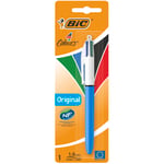 BIC 4 renkli tükenmez kalem, orijinal, tekli paket, ofis, ev, ofis veya okul için ideal