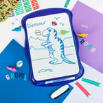 BIC 967444 Velleda Cliiip Set Beyaz Tahta (21 x 31 cm) Silecek; 8 Silinebilir Marker -10'lu Set, Çeşitli Renklerde