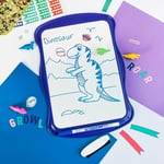 BIC 967444 Velleda Cliiip Set Beyaz Tahta (21 x 31 cm) Silecek; 8 Silinebilir Marker -10'lu Set, Çeşitli Renklerde