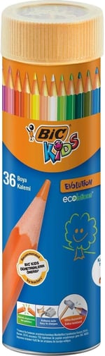 BIC 968491 Kuru Boya Kalemi, 36'lı Metal Kutu