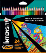 BIC Color Up Üçgen Kuru Boya Kalemi, 24'lü Kutu