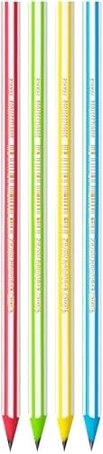 BIC Evolution Stripes Kurşun Kalem 12'li Kutu,Kıymık Oluşturmaz, Çiğnemeye Karşı Dayanıklı, Kolay Açılır